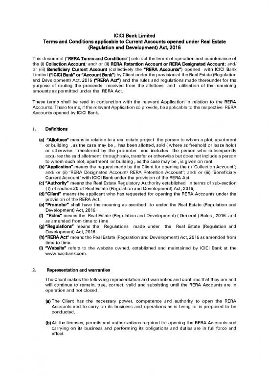 picture Rera Act Pdf 95251 | Rera Accounts Terms And Conditions 3 Accounts