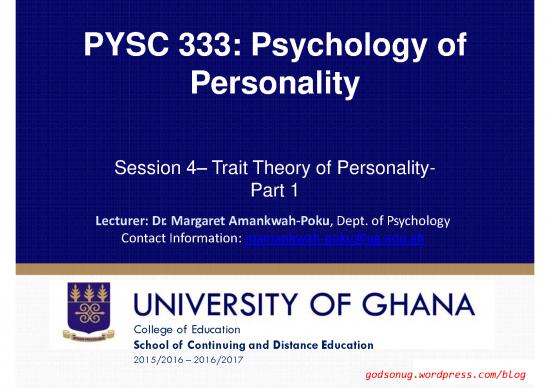 picture_Personality Pdf 95989 | Session 4 Part 1 Trait Theory Of Personality Allport