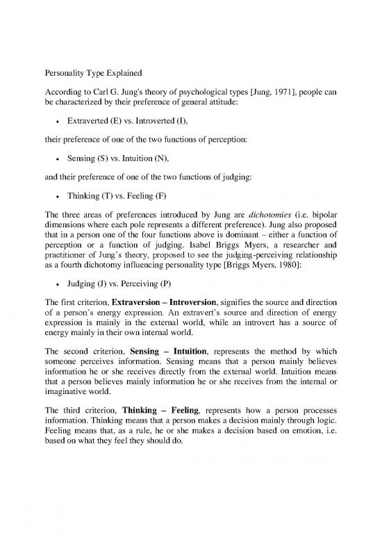 picture Personality Pdf 96423 | Session 5 Personality Types