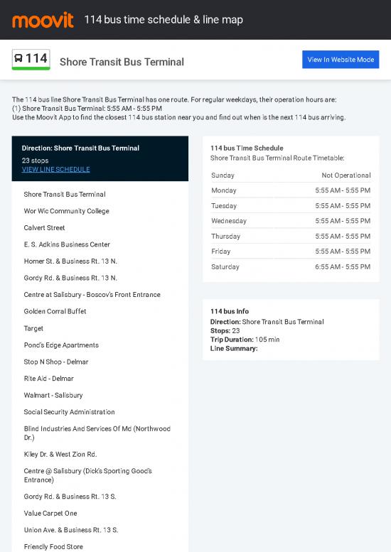 picture_114 Bus Schedule Pdf 94565 | Shore Transit Shore Transit Bus Terminal