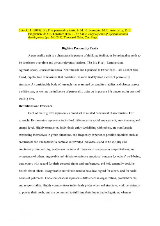 picture Personality Pdf 96914 | Soto 2018