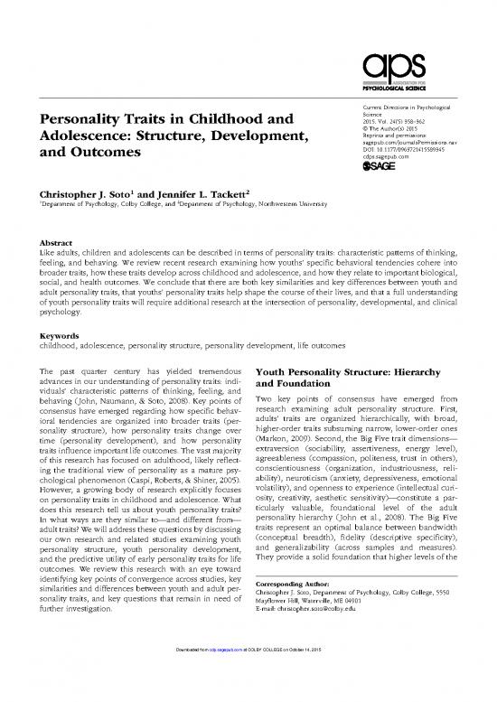 picture Personality Pdf 96915 | Soto Tackett 2015