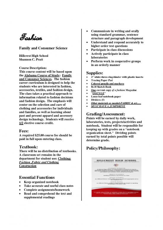 picture Fashion Pdf 95722 | Syllabus Fashion