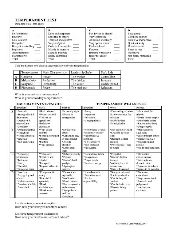 picture_Personality Pdf 96359 | Temperament Test1
