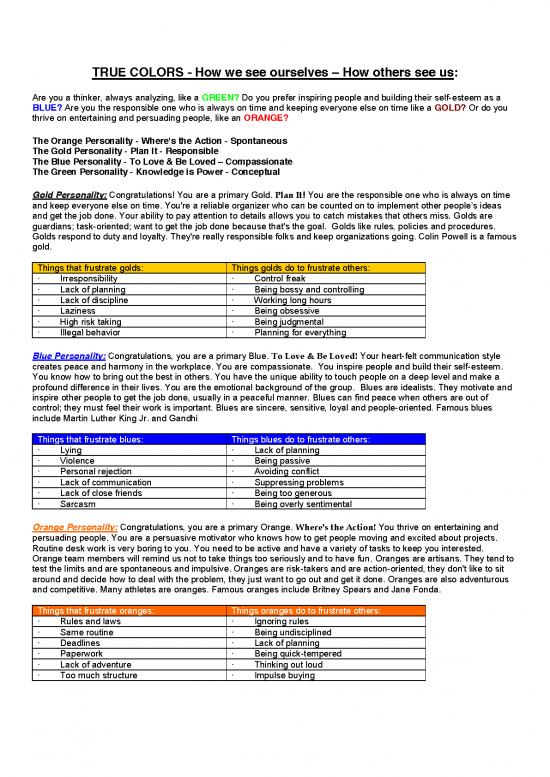 picture1_Personality Pdf 95920 | True Colors Assessment