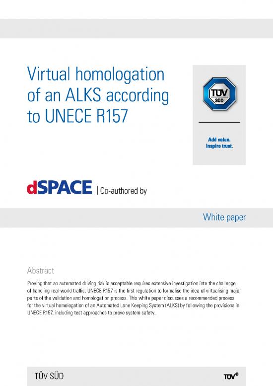 picture_Unece R157 95748 | Tuvsud Virtual Homologation Of An Alks According To Unece R157