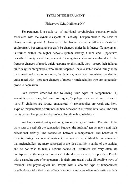 picture_Personality Pdf 96565 | Types Of Temperament