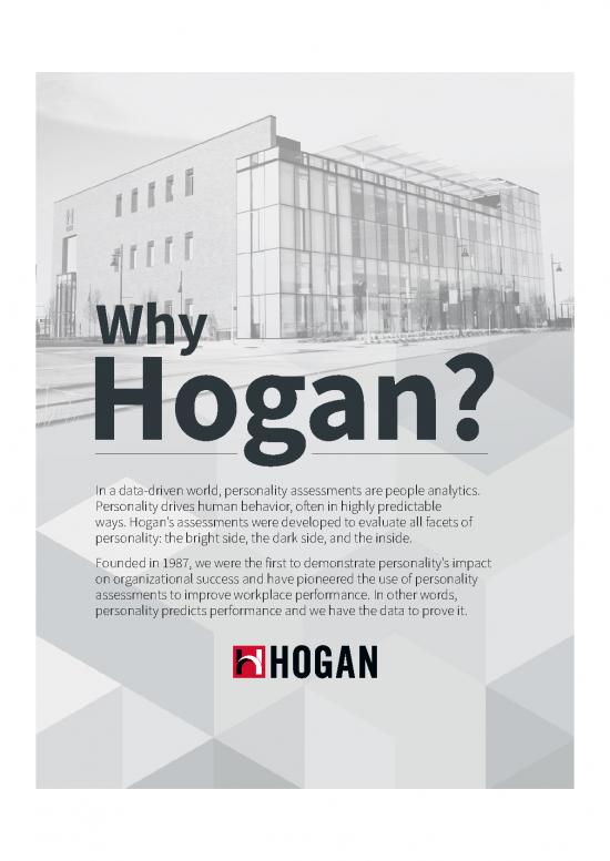 picture Personality Pdf 95803 | Why Hogan Global