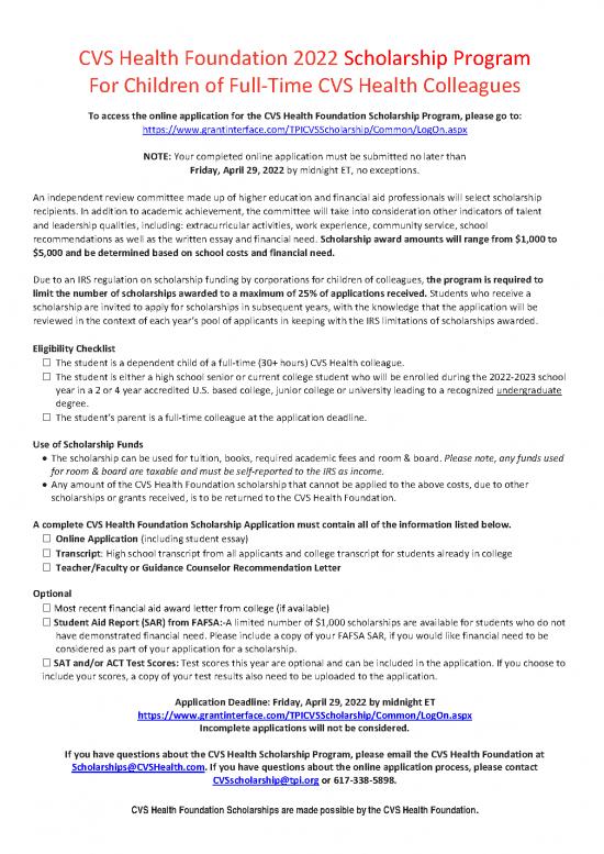 picture1_Financial Spreadsheet 10214 | Cvs Health Foundation 2022 Scholarship Program For Children Of Full Time Cvs Health Colleagues | Beasiswa 2022