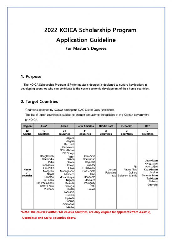 picture_Application Format Pdf 10220 | 2022 Koica Scholarship Program Application Guideline For Master&rsquo;s Degrees | Beasiswa 2022