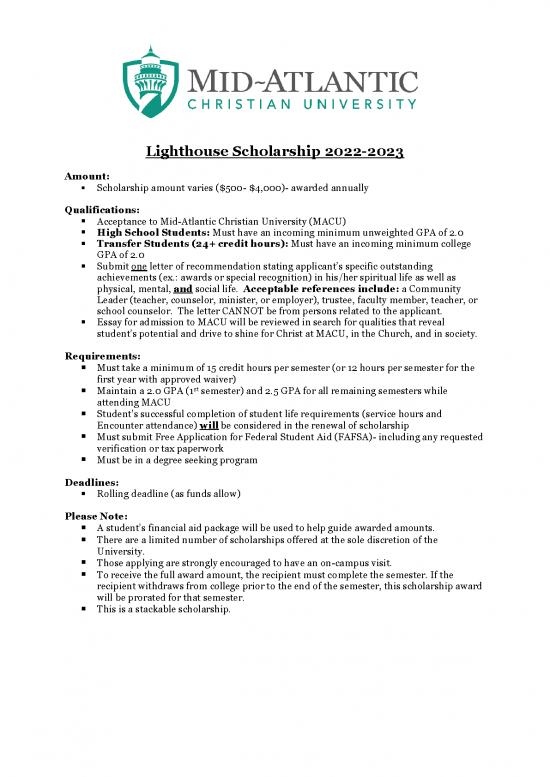 picture Scholarship Application Letter Sample Pdf 10247 | Lighthouse Scholarship 2022 2023 | Beasiswa 2022