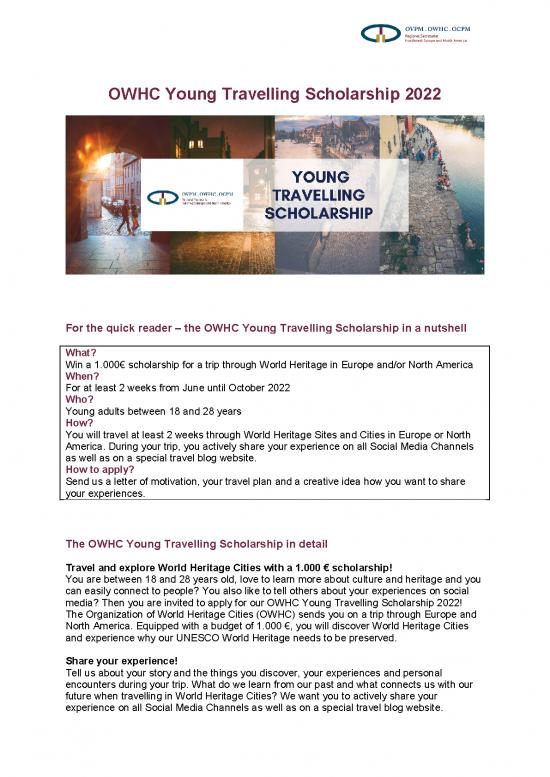 picture Scholarship Application Letter Sample Pdf 10260 | Owhc Young Travelling Scholarship 2022 | Beasiswa 2022