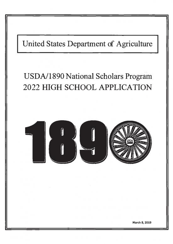 picture1_Application Format Pdf 10269 | Usda 1890 National Scholars Program 2022 High School Application | Beasiswa 2022
