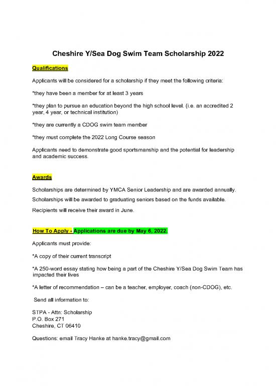 picture1_Scholarship Application Letter Sample Pdf 10273 | Cheshire Y Sea Dog Swim Team Scholarship 2022 | Beasiswa 2022