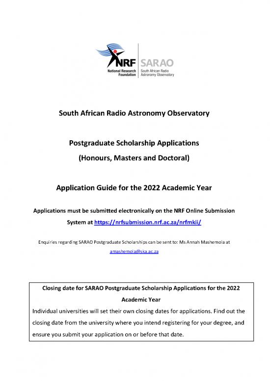 picture_Application Format Pdf 10286 | South African Radio Astronomy Observatory Postgraduate Scholarship Applications (honours, Masters And Doctoral) | Beasiswa 2022