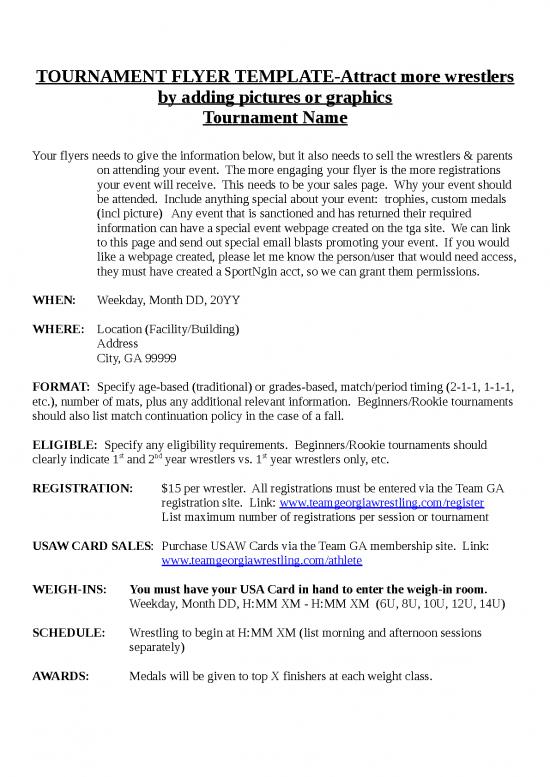 picture1_Team Georgia Folkstyle Tournament Flyer Template Revsd | Flyer Template Word