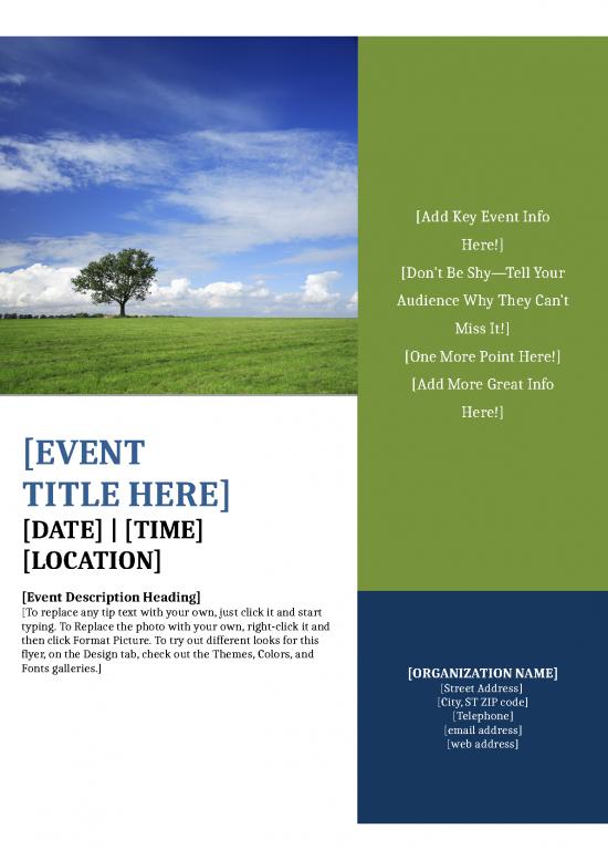 picture1_Student Org Flyer Template 02 | Flyer Template Word