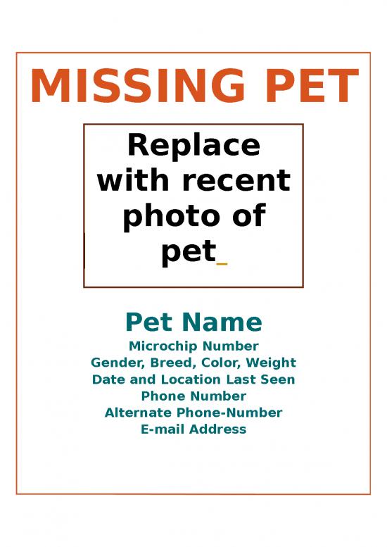 picture1_Disaster Prep Missing Pet Flyer Template | Flyer Template Word