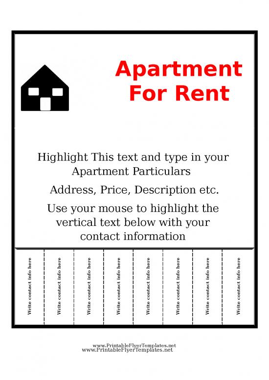 picture1_Rent Invoice Template Word 10457 | Apartment For Rent Flyer | Flyer Template Word