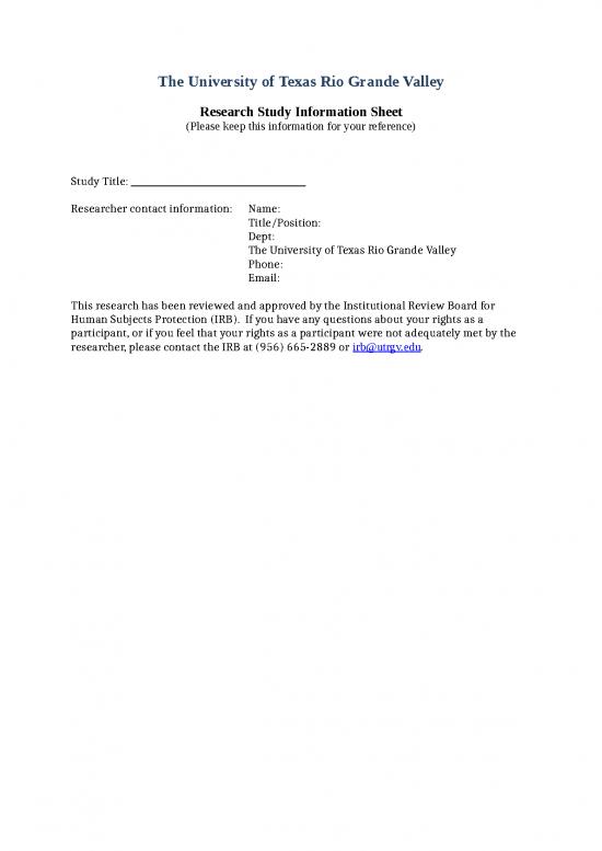 picture1_Research Study Information Sheet Template | Flyer Template Word