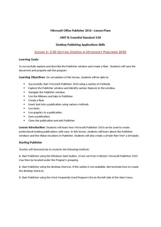 picture1_Mita Publisher 2010 Unit Lesson Plan 1website Version | Flyer Template Word