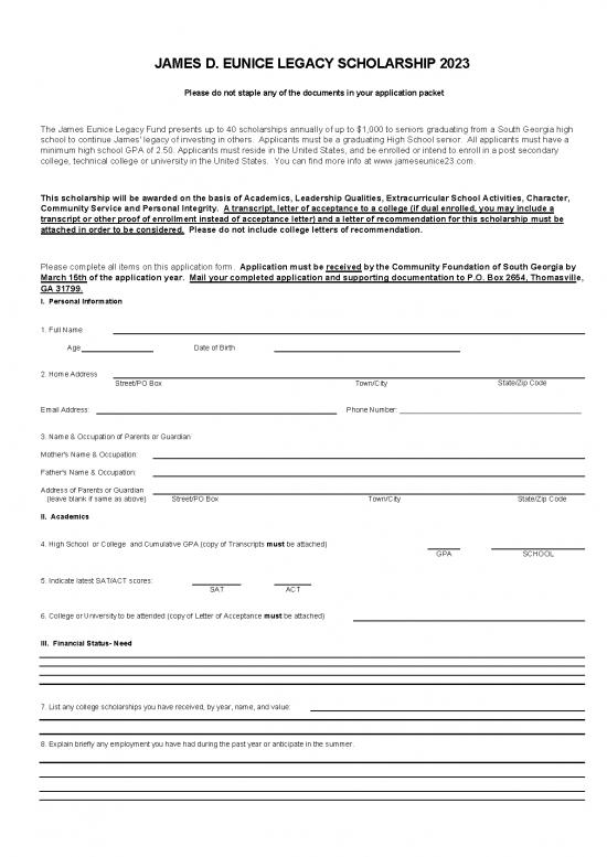 picture1_Scholarship Application Letter Sample Pdf 10966 | James  Eunice Legacy Scholarship Application 2023 | Beasiswa 2023