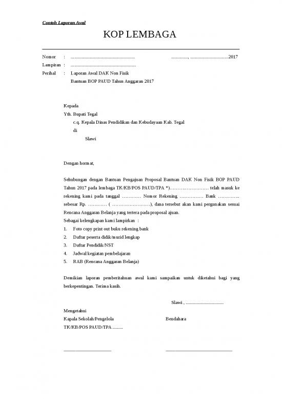 picture_Laporan Doc 10984 | Contoh Draft Laporan Awal Dan Spj  Bop Paud 2017   Copy | File Laporan Lainnya