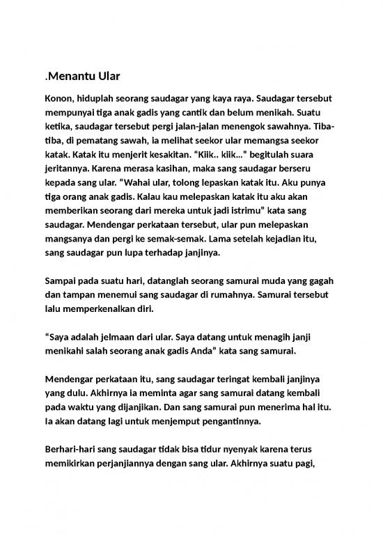 picture_Menantu Ular | Cerita Anak