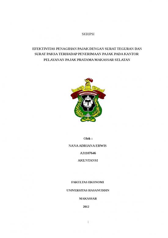 picture_Efektivitas Penagihan Pajak Dengan Surat Teguran Dan Surat Paksa Terhadap Penerimaan Pajak Pada | Makalah Perpajakan
