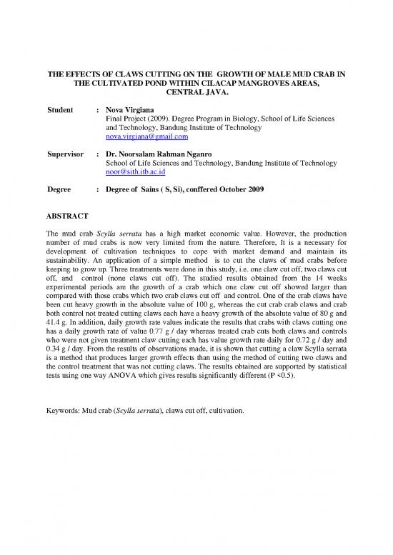 picture_Application Format Pdf 8983 | 2009 S1 Nova Virgiana Pengaruh Pemotongan Capit Terhadap Pertumbuhan Kepiting Bakau Jantan Di Lokasi Budidaya Air Payau Cilacap  Jateng | Perikanan Dan Kelautan