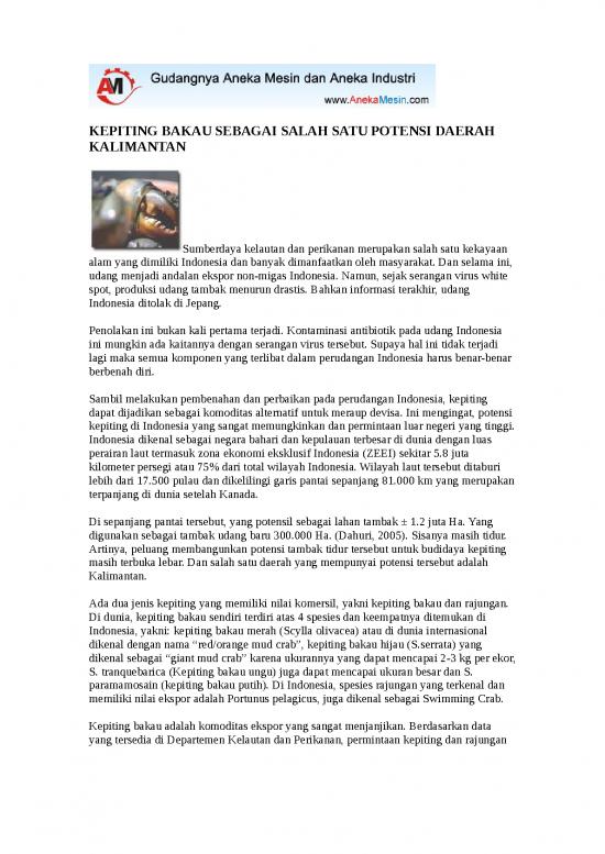 picture1_Bakau Sebagai Salah Satu Potensi Daerah Kalimantan | Perikanan Dan Kelautan