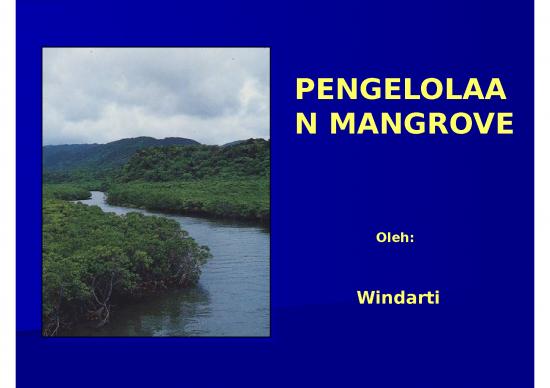picture_Pengelolaan Mangrove | Perikanan Dan Kelautan