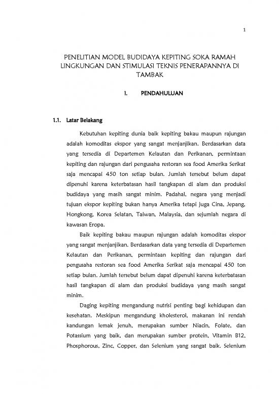 picture Tujuan Penelitian Adalah 9015 | Penelitian Model Budidaya Kepiting Soka Ramah Lingkungan Dan Stimulasi Teknis Penerapannya Di Tambak | Perikanan Dan Kelautan