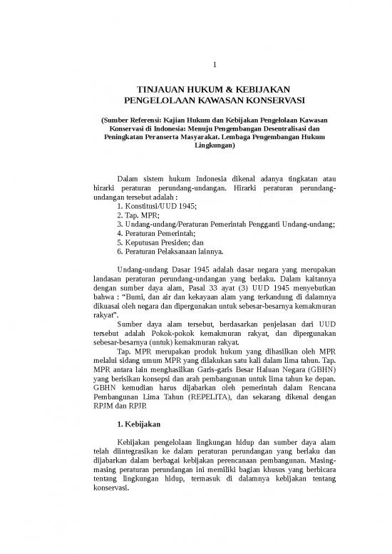 picture1_1998 Tinjauan Hukum  Amp  Kebijkan Pengelolaan Kaw Konservasi | Kehutanan
