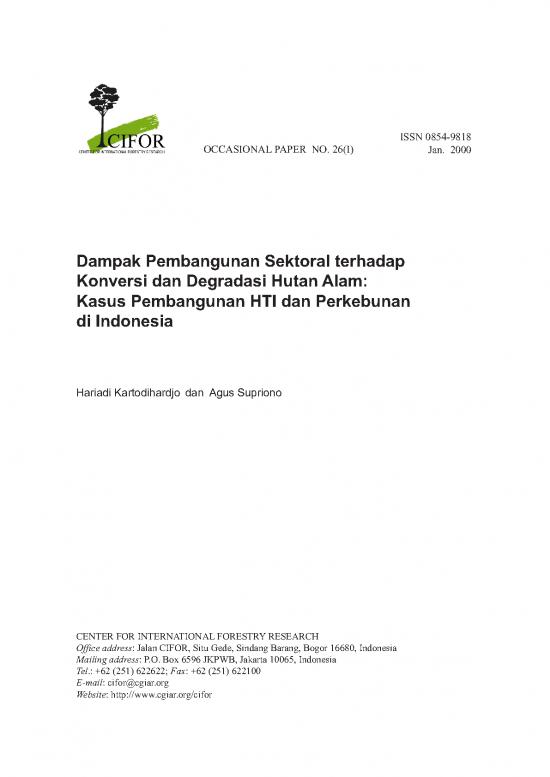 picture1_Pertanian Pdf 9031 | 01 Dampak Pembangunan Sektoral Terhadap Konversi Dan Degradasi Hutan Alam   Kasus Pembangunan Hti Dan Perkebunan Di Indonesia | Kehutanan