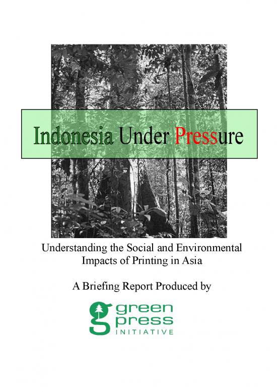 picture1_Research Pdf 9055 | 2006 Indonesia Under Pressure | Kehutanan