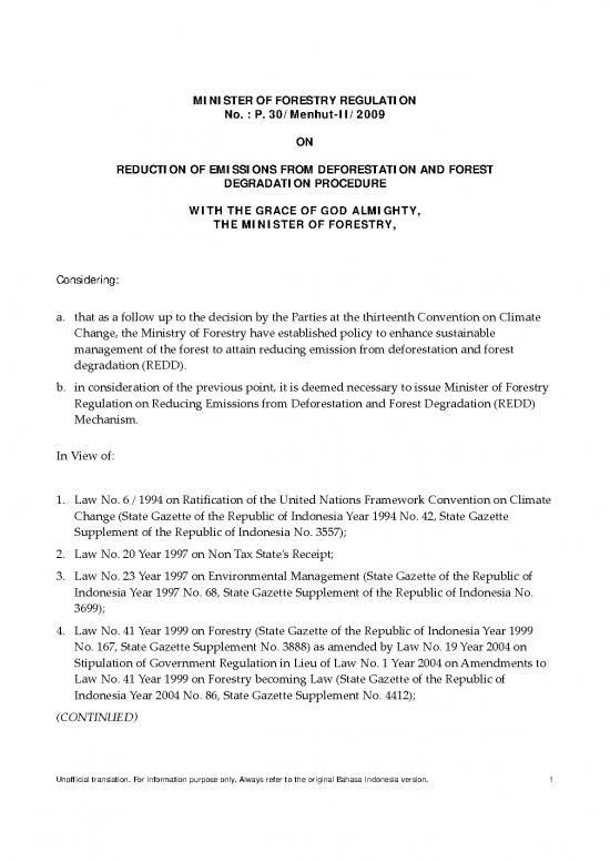 picture_Deforestation Pdf 9121 | 2009 Minister Of Forestry Regulation On Redd Procedure P 30 | Kehutanan