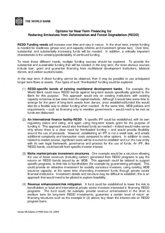 picture_Investment Spreadsheet 9123 | 2009 Options For Near Term Financing For Redd | Kehutanan