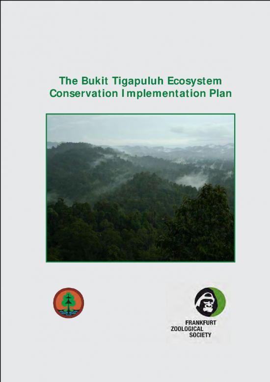 picture1_Ecosystem Pdf 9139 | 02 The Bukit Tigapuluh Ecosystem Conservation Implementation Plan | Kehutanan