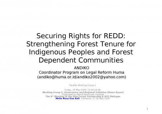 picture1_Group Therapy Pdf 9149 | 05 27 Securing Rights For Redd   Strengthening Forest Tenure For Indigenous Peoples And Forest Dependent Communities | Kehutanan
