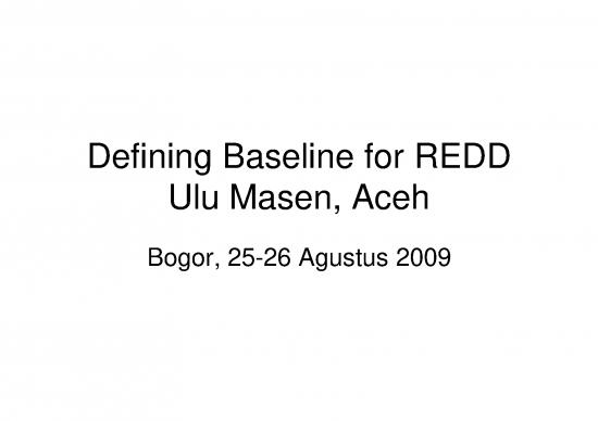 picture1_Deforestation Pdf 9157 | 08 25 26 Presentation   Defining Baseline For Redd Ulu Masen   Aceh | Kehutanan