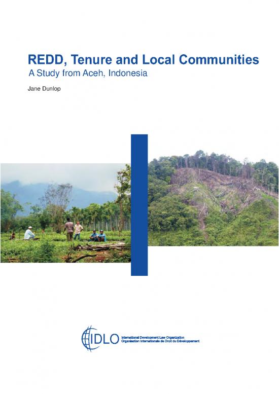 picture1_Research Pdf 9167 | 10 Redd   Tenure  Amp  Local Communities   A Study From Aceh   Indonesia | Kehutanan