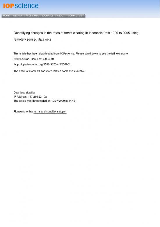 picture1_Environmental Changes Pdf 9170 | 10 05 Quantifying Changes In The Rates Of Forest Clearing In Indonesia From 1990   2005 Using Remotely Sensed Data Sets | Kehutanan