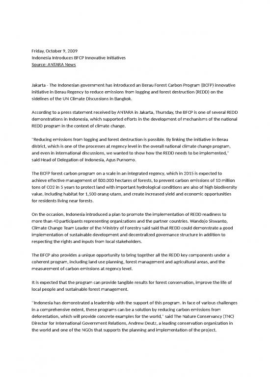 picture1_10 09 News   Indonesia Introduces Bfcp Innovative Initiatives | Kehutanan