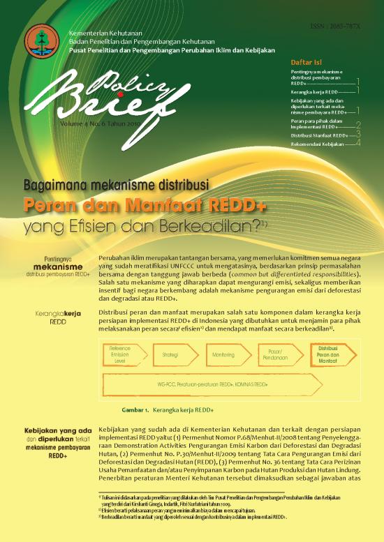 picture1_Penelitian Pdf 9188 | Peran Dan Manfaat Redd  Yg Efisien  Amp  Berkeadilan | Kehutanan