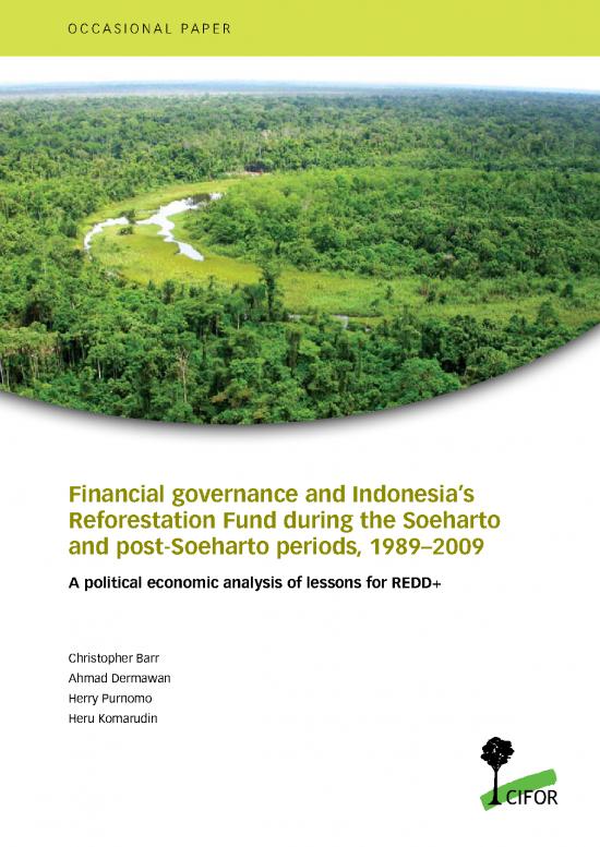 picture_Financial Spreadsheet 9189 | S Reforestation Fund During The Soeharto And Post Soeharto Periods   1989 2009  Cifor | Kehutanan