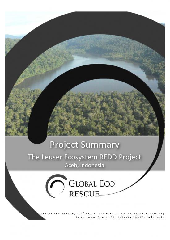 picture_Project On Ecosystem Pdf 9199 | The Leuser Ecosystem Redd Project By Global Eco Rescue | Kehutanan