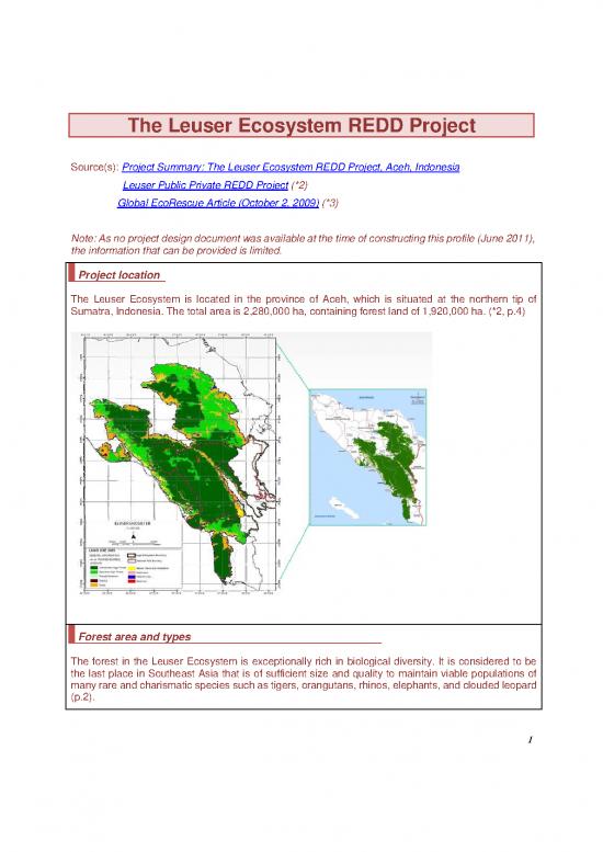picture Project Management Spread Sheet 9206 | 2010 The Leuser Ecosystem Redd Project   By Iges | Kehutanan