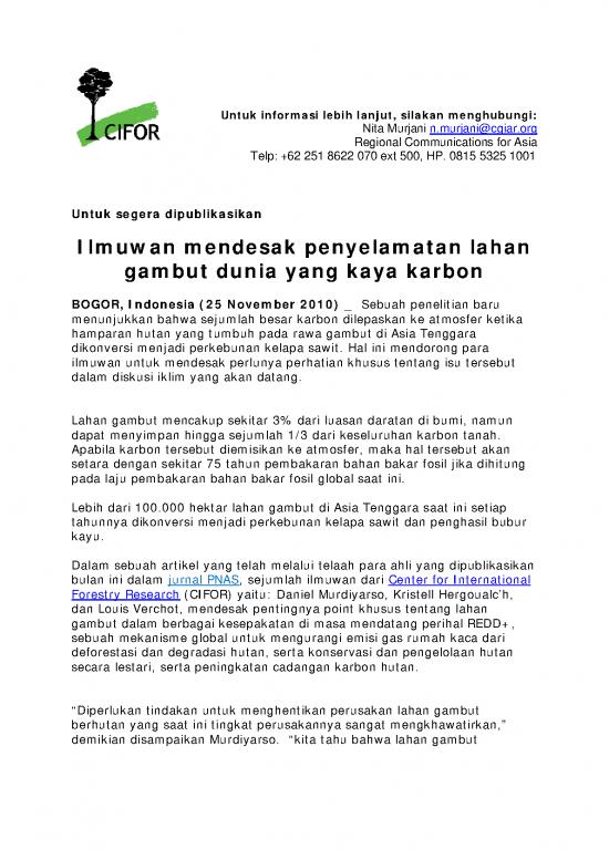 picture1_Penelitian Pdf 9248 | 11 25 Ilmuwan Mendesak Penyelamatan Lahan Gambut Dunia Yang Kaya Karbon | Kehutanan