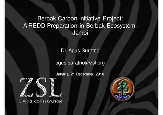 picture_Project On Ecosystem Pdf 9262 | 12 21 Presentation   Berbak Carbon Initiative Project   A Redd Preparation In Berbak Ecosystem By Zsl | Kehutanan